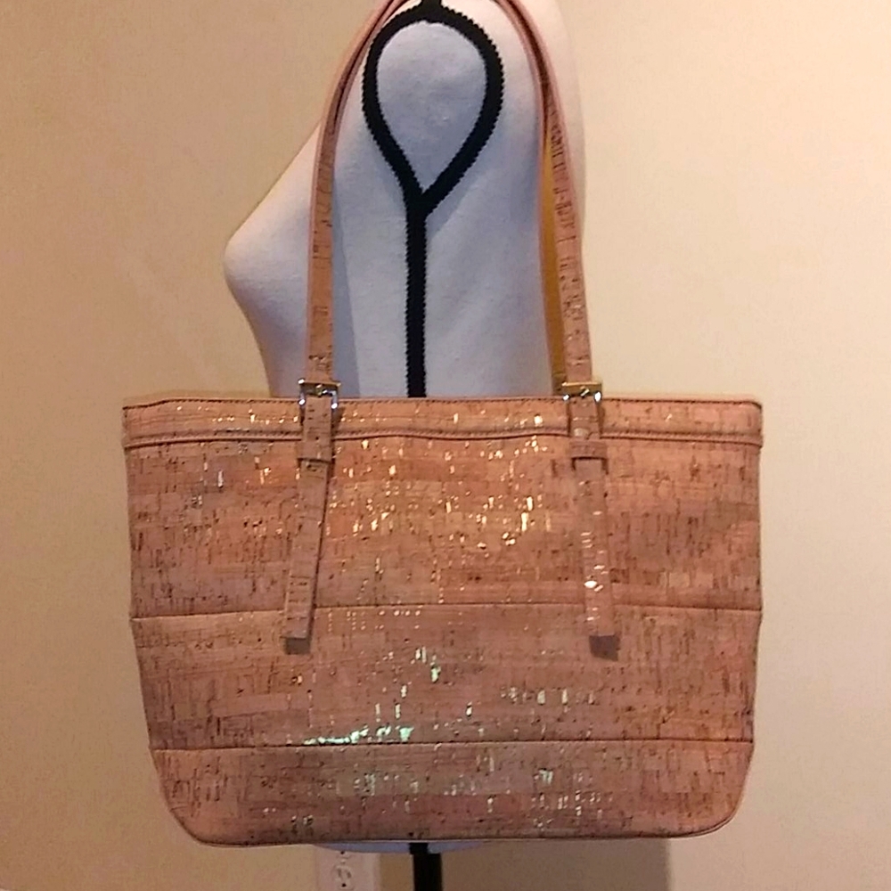 Sandra Roberts Cork Shoulder Bag